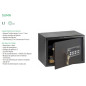 Coffre-fort Arregui 17 litres | Ouverture électronique et clé | Dimensions extérieures : 25 x 35 x 25 cm | Dimensions intérieure Coffre-fort Arregui 17 litres | Ouverture électronique et clé | Dimensions extérieures : 25 x 35 x 25 cm | Dimensions intérieure