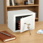 Coffre-fort 4 litres avec clé | 2 clés incluses | Dimensions extérieures : 20 x 13 x 15 cm | Coffre de sécurité Coffre-fort 4 litres avec clé | 2 clés incluses | Dimensions extérieures : 20 x 13 x 15 cm | Coffre de sécurité
