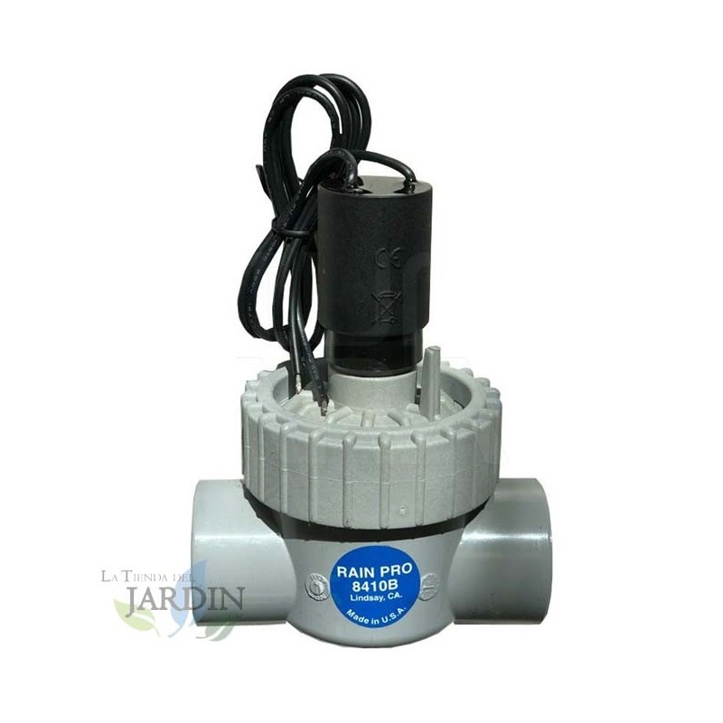Elettrovalvola per Irrigazione in PVC 1'' 24V con Coperchio Avvitato Rainpro. Funziona con Programmatori Elettrici