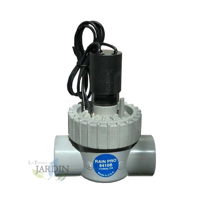 Elettrovalvola in PVC da 1" Rainpro con coperchio filettato