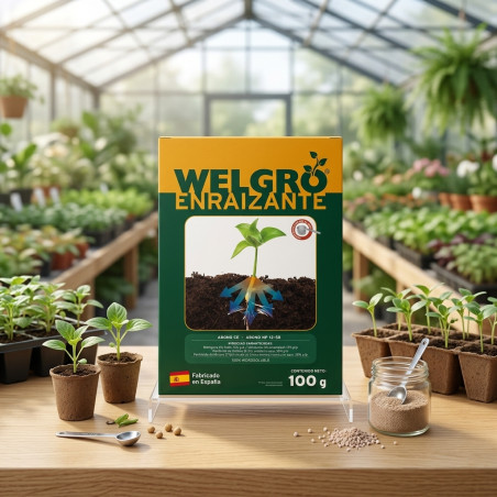 Fertilizante Welgro Enraizante 100gr, Alto Contenido en Fósforo para Mejora de Raíces