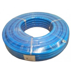 Tubo hidráulico multicamadas azul de 16 mm com isolamento. Bobina de 50 metros. 2 mm de espessura. Pressão de 10 bar. Resistente