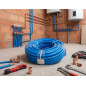 25mm Blue Multilayer Plumbing Pipe with Insulation, 25 Meters, 10 Bar | Withstands up to 95ºC 25mm Blue Multilayer Plumbing Pipe with Insulation, 25 Meters, 10 Bar | Withstands up to 95ºC