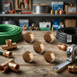 Set di 5 Tappi femmina in ottone da 1/2'' | Accessorio in ottone Aenor | Tappo in ottone da 1/2'' con filettatura interna Set di 5 Tappi femmina in ottone da 1/2'' | Accessorio in ottone Aenor | Tappo in ottone da 1/2'' con filettatura interna