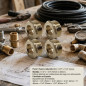 4 x 1 1/2 "x 1 1/4" brass reduced nut thread