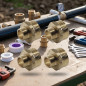 4 x Brass nipple 1 1/2 "x 1" thread 4 x Brass nipple 1 1/2 "x 1" thread