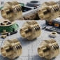 5 x Brass nipple 3/4 x 1/2 "thread