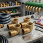 4 Stück Messingbogen 1 1/2'' Männlich-Weiblich | Aenor Messingzubehör | Gewindebogen 1 1/2'' | Messing Rohrverbinder 4 Stück Messingbogen 1 1/2'' Männlich-Weiblich | Aenor Messingzubehör | Gewindebogen 1 1/2'' | Messing Rohrverbinder