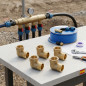 Lot de 5 Coude mâle femelle en laiton 1'' | Accessoire en laiton Aenor | Coude fileté 1'' | Union des tuyaux d'irrigation | Conn