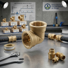 Brass female elbow, size to choose