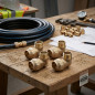 Pack 4 Codo macho Latón 32mm x 1'' para tubería de polietileno 32 mm | Accesorio latón | Certificado Aenor | Codo rosca macho