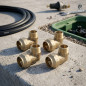 Set di 4 Gomito maschio in ottone 20 x 1/2'' per tubo in polietilene | Accessorio in ottone Aenor | Unione per Tubi Irrigazione Set di 4 Gomito maschio in ottone 20 x 1/2'' per tubo in polietilene | Accessorio in ottone Aenor | Unione per Tubi Irrigazione