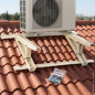 Universal support Air Conditioning for roof or sloping floor