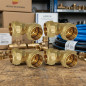 Lot de 4 Coude compression égal laiton 63 mm pour tuyau polyéthylène, plomberie et l'irrigation Lot de 4 Coude compression égal laiton 63 mm pour tuyau polyéthylène, plomberie et l'irrigation