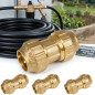 Pack 4 Manguito Latón 40mm para tuberia de polietileno 40 mm | Accesorio de laton Certificado Aenor | Enlace de latón fontaneria Pack 4 Manguito Latón 40mm para tuberia de polietileno 40 mm | Accesorio de laton Certificado Aenor | Enlace de latón fontaneria