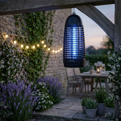 Lampada elettrica antimosche da 6W | Dispositivo elettrico antizanzare per esterni | Insetticida UV per zanzare, falene e vespe