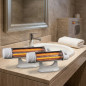 Pack 2 x Infrared bathroom radiator with foot 600W-1200W Pack 2 x Infrared bathroom radiator with foot 600W-1200W