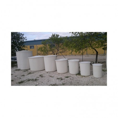 Housse de réservoir en polyester 72 cm, 200 litres circulaire en fibre de verre