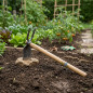 Zappa piatta da giardino con manico lungo 120 cm | Larghezza 33 cm | Attrezzo agricolo per orto e frutteto