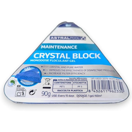 Set di 36 Gel Flocculante Monodose, Detergente e Chiarificatore per l'acqua della piscina. Traparenza totale dell'acqua