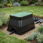 Caixa de válvulas para irrigação de jardim 640x500x300 mm | Caixa de válvulas retangular para válvulas solenoides ou irrigação e
