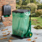 Black Garden Cart 50 kg | Leaf and Vegetable Waste Collector | Gardening Wheelbarrow with Waste Bin Function Black Garden Cart 50 kg | Leaf and Vegetable Waste Collector | Gardening Wheelbarrow with Waste Bin Function
