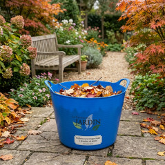 Bassine Souple, Seau de jardinage bleue, Grand modèle 35 litres