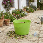 Cesto da giardino verde da 25 litri | Sacco rigido per la raccolta di foglie e detriti | Cesto da giardinaggio multiuso Cesto da giardino verde da 25 litri | Sacco rigido per la raccolta di foglie e detriti | Cesto da giardinaggio multiuso