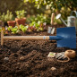 Pala da giardino 26 cm x 1 m | Pala quadrata da scavo con robusto manico in legno | Attrezzo per movimento terra Pala da giardino 26 cm x 1 m | Pala quadrata da scavo con robusto manico in legno | Attrezzo per movimento terra
