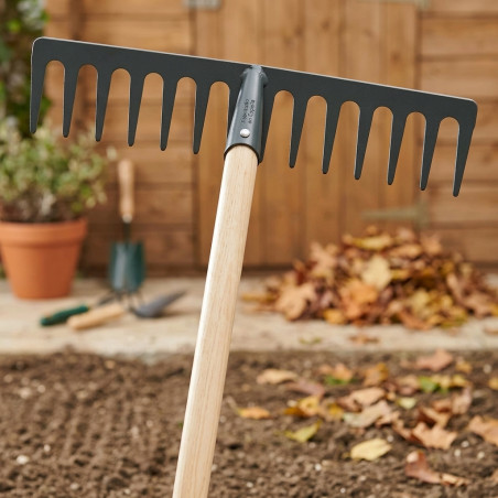 Garden rake with handle, size to choose