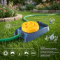 Aspersor oscilante para jardim com 18 furos | Haste de metal para irrigação | Aspersor oscilante para gramado, jardim e horta Aspersor oscilante para jardim com 18 furos | Haste de metal para irrigação | Aspersor oscilante para gramado, jardim e horta