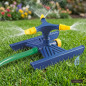 Aspersor circular para jardim | Raio de irrigação de 7,5 metros | Inclui base de suporte | Aspersor compacto Aspersor circular para jardim | Raio de irrigação de 7,5 metros | Inclui base de suporte | Aspersor compacto