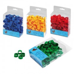  Plastikringe für Hühner.  Packen Sie 100 Einheiten