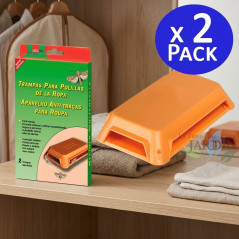 Pack 2 Trampas para Polillas de Ropa - Elimina polillas de ropa y textiles de forma segura