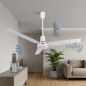 Ventilatore da soffitto senza luce 120 cm 65W, telecomando Ventilatore da soffitto senza luce 120 cm 65W, telecomando