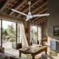 Ceiling fan without light 120 cm 65W, remote control