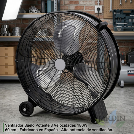 Bodenventilator 3 Geschwindigkeiten 180W 60 cm