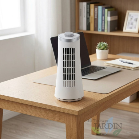 Ventilatore oscillante a torre 25 cm, 15 W.