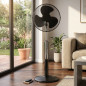 Orbegozo Standventilator, 40 cm, leise, 3 Geschwindigkeitsstufen, 45 W | Oszillierend und leise | Höhenverstellbar bis 130 cm |