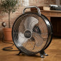 Industrie-Standventilator 23 cm, 28 W, 2 Geschwindigkeitsstufen | Hochgeschwindigkeitsventilator mit Griff | Metallventilator Industrie-Standventilator 23 cm, 28 W, 2 Geschwindigkeitsstufen | Hochgeschwindigkeitsventilator mit Griff | Metallventilator