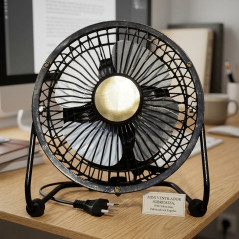 Mini Ventilador de Mesa Silencioso 15W 10cm - Ventilador pequeno e prático para espaços pequenos