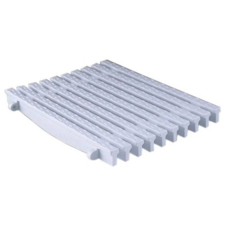 Überlaufrost für Infinity-Pool 335 x 22 mm | Weiße Überlaufrinne | Terrassenablauf