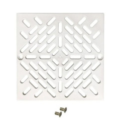 Ablaufrost 17,5 x 17,5 cm | Quadratischer Rost 2" für Beton- oder Folienbecken