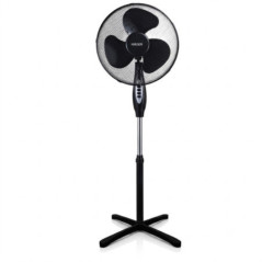 Ventilador de pedestal Haeger de 40 cm, 3 velocidades, 45 W, branco | Oscilante e com 3 pás | Altura ajustável | Temporizador
