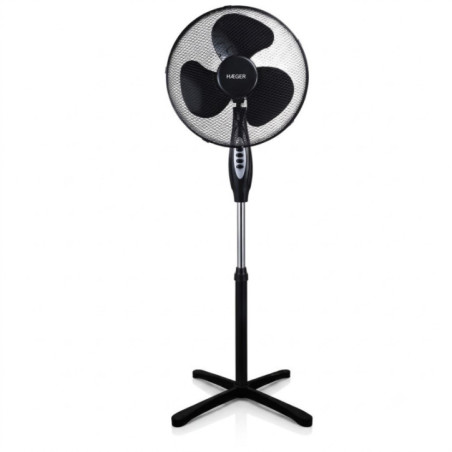 copy of Haeger Standventilator, 40 cm, 3 Geschwindigkeitsstufen, 45 W, Weiß | Oszillierend, 3 Flügel | Höhenverstellbar | Timer