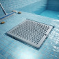 Edelstahl-Poolrost 252 x 252 mm | Ersatz für Poolablauf