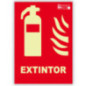 Feuerlöscher-Schild aus PVC, 21 x 29,7 cm | Leuchtstoffröhre | AENOR-geprüft Feuerlöscher-Schild aus PVC, 21 x 29,7 cm | Leuchtstoffröhre | AENOR-geprüft