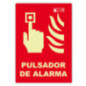 Panneau d'alarme à bouton-poussoir 21 x 29,7 cm | Signalétique fluorescente | Homologué AENOR Panneau d'alarme à bouton-poussoir 21 x 29,7 cm | Signalétique fluorescente | Homologué AENOR