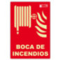 Señal Boca de Incendio 21x29,7 cm | Señalización Fluorescente | Homologada AENOR