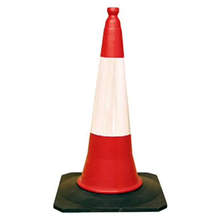 Traffic Cone 50x27.5 cm | Polyethylene | AENOR Approved | Garages, Shops and Industrial Buildings